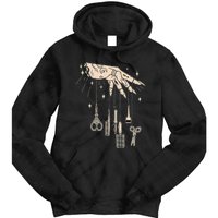 Hairstylist Tattooed Hairdresser Work Hair Salon Tie Dye Hoodie