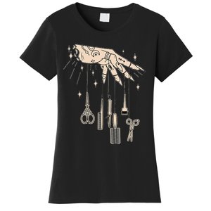 Hairstylist Tattooed Hairdresser Work Hair Salon Women's T-Shirt