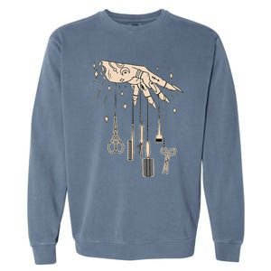 Hairstylist Tattooed Hairdresser Work Hair Salon Garment-Dyed Sweatshirt