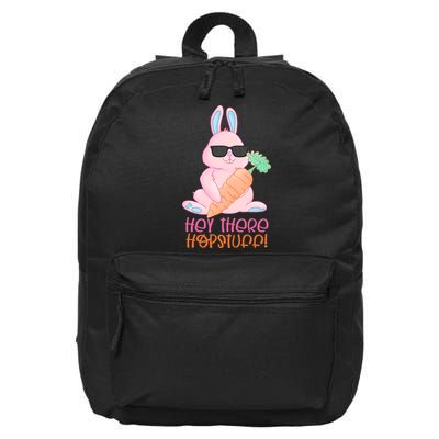 Hey There Hop Stuff Cute Bunny 16 in Basic Backpack