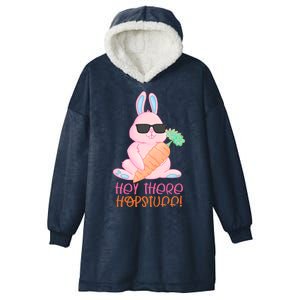 Hey There Hop Stuff Cute Bunny Hooded Wearable Blanket