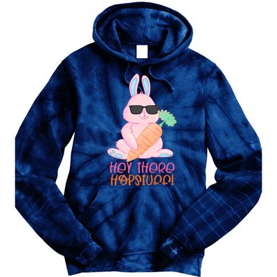 Hey There Hop Stuff Cute Bunny Tie Dye Hoodie