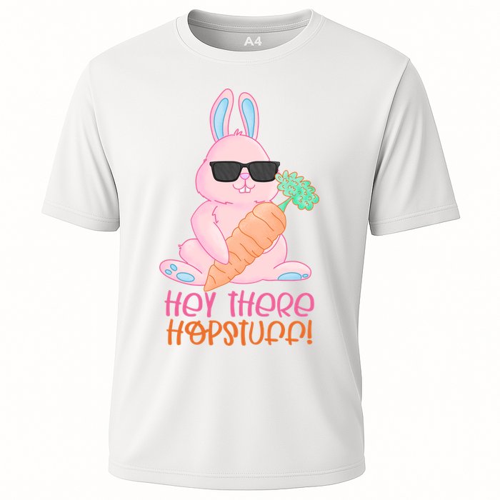 Hey There Hop Stuff Cute Bunny Performance Shirt
