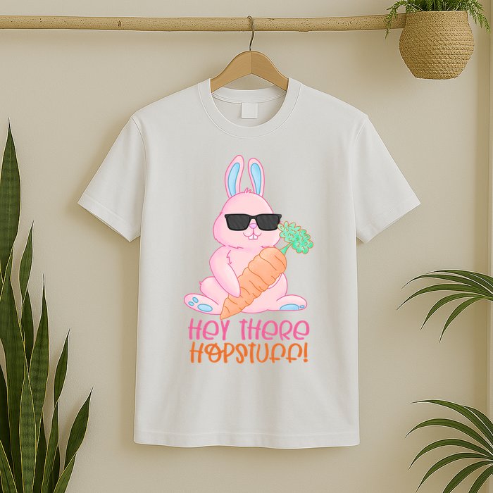 Hey There Hop Stuff Cute Bunny T-Shirt