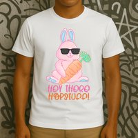Hey There Hop Stuff Cute Bunny T-Shirt