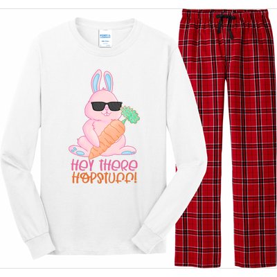 Hey There Hop Stuff Cute Bunny Long Sleeve Pajama Set