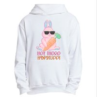 Hey There Hop Stuff Cute Bunny Urban Pullover Hoodie