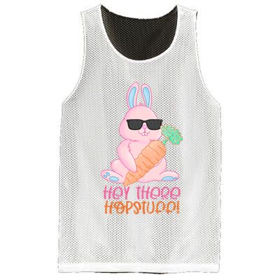 Hey There Hop Stuff Cute Bunny Mesh Reversible Basketball Jersey Tank