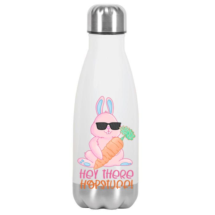 Hey There Hop Stuff Cute Bunny Stainless Steel Insulated Water Bottle