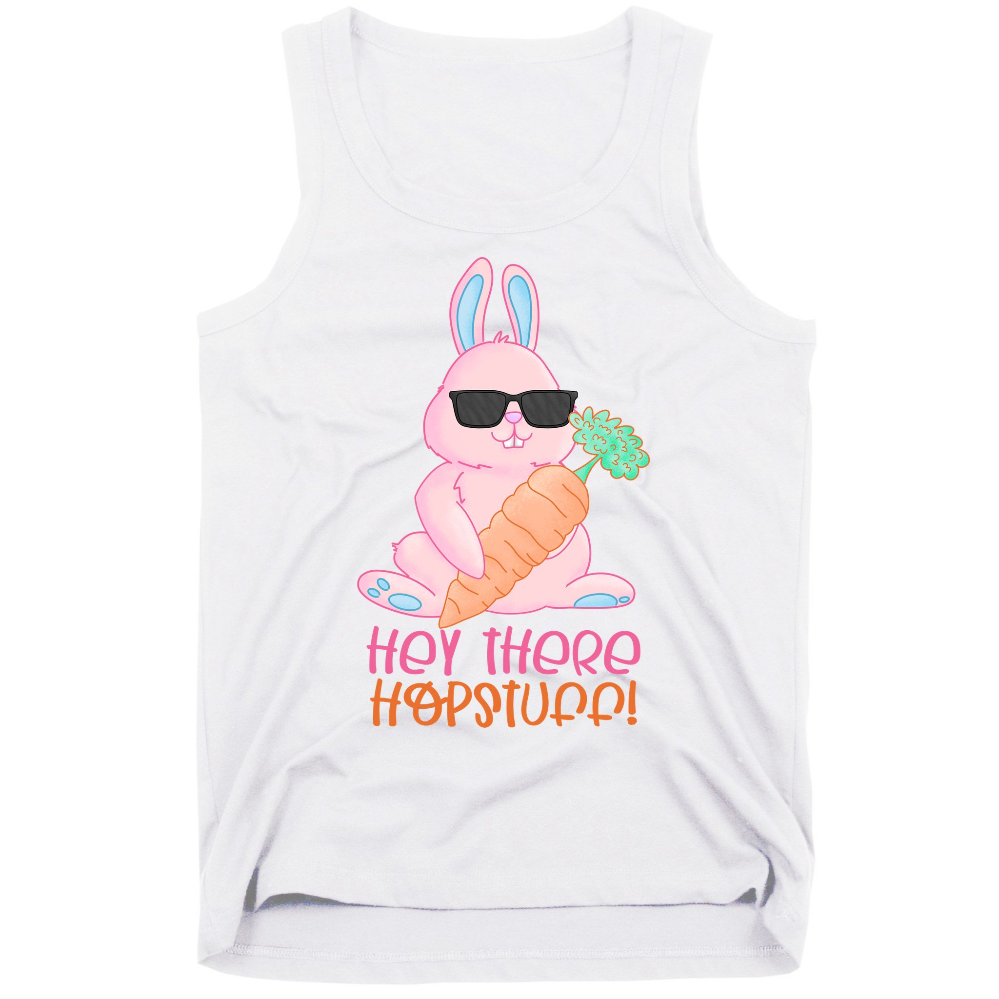 Hey There Hop Stuff Cute Bunny Tank Top