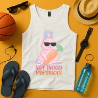 Hey There Hop Stuff Cute Bunny Tank Top
