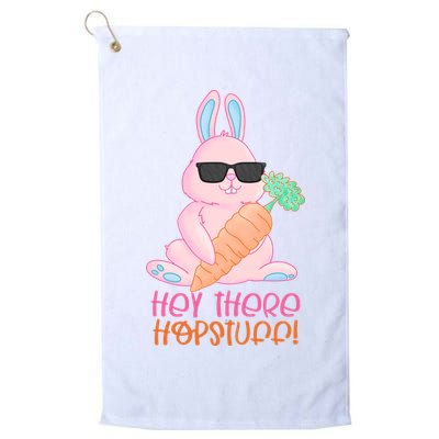 Hey There Hop Stuff Cute Bunny Golf Towel