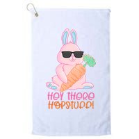 Hey There Hop Stuff Cute Bunny Golf Towel