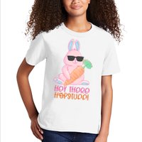 Hey There Hop Stuff Cute Bunny Kids T-Shirt