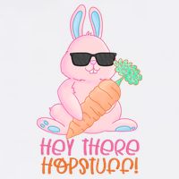 Hey There Hop Stuff Cute Bunny Kids T-Shirt
