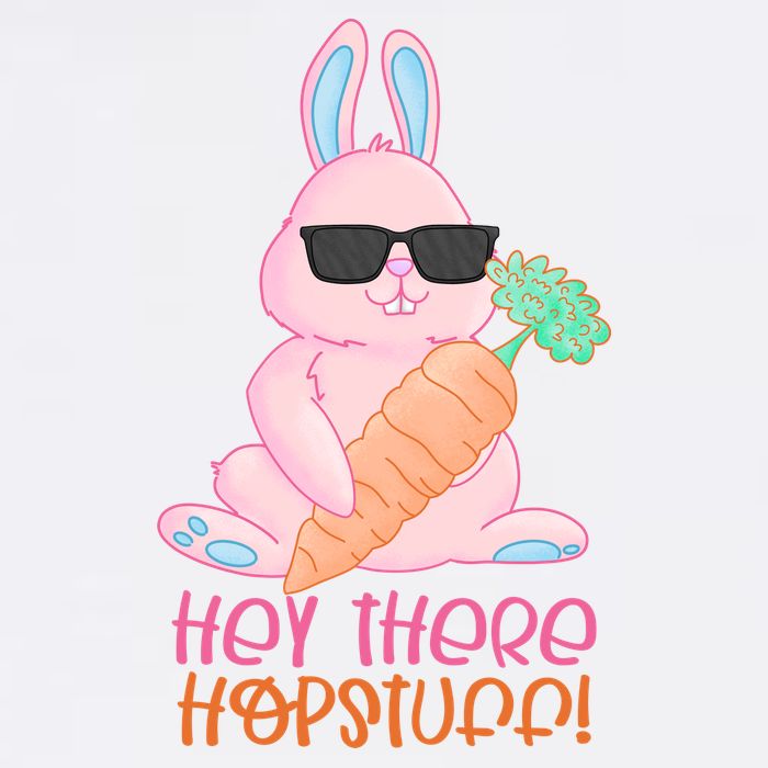 Hey There Hop Stuff Cute Bunny Kids T-Shirt