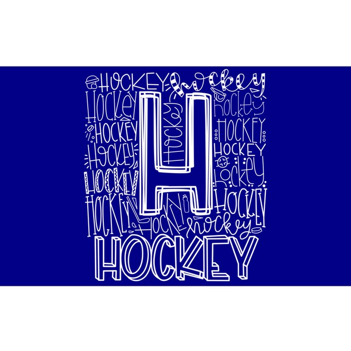 Hockey Typography Hockey Mom Ice Hockey Game Day Hockey Gift Bumper Sticker