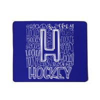 Hockey Typography Hockey Mom Ice Hockey Game Day Hockey Gift Mousepad