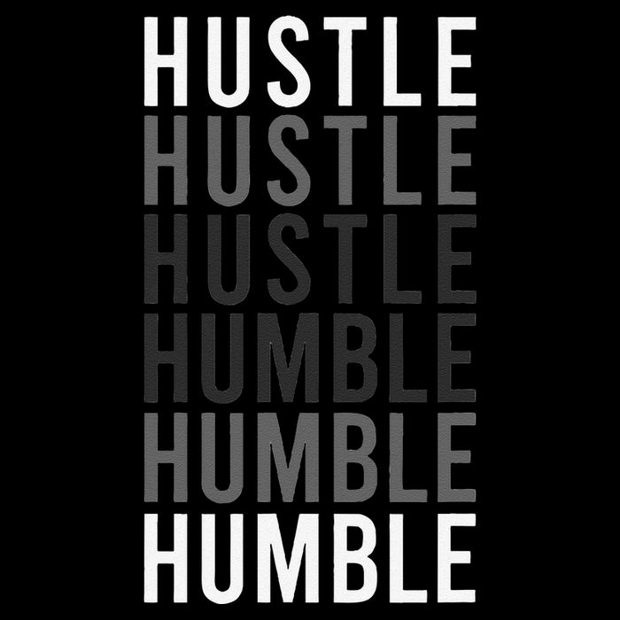 Hustle To Humble. Funny Transition Motivational Typography Flat Bill Trucker Hat