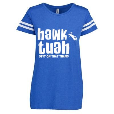 Hawk Tuah Hauk Tooh Funny Spit On That Thing Enza Ladies Jersey Football T-Shirt