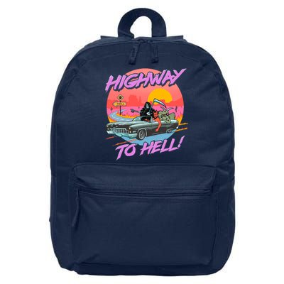 Highway to Hell 16 in Basic Backpack