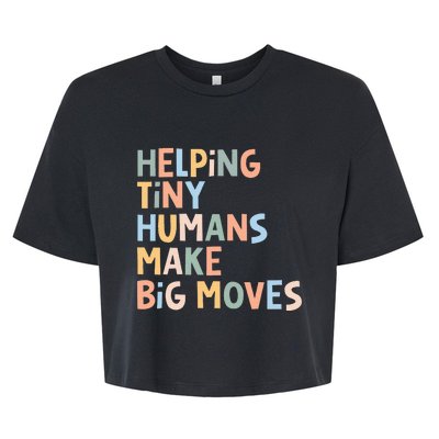 Helping Tiny Humans Make Big Moves Bella+Canvas Jersey Crop Tee