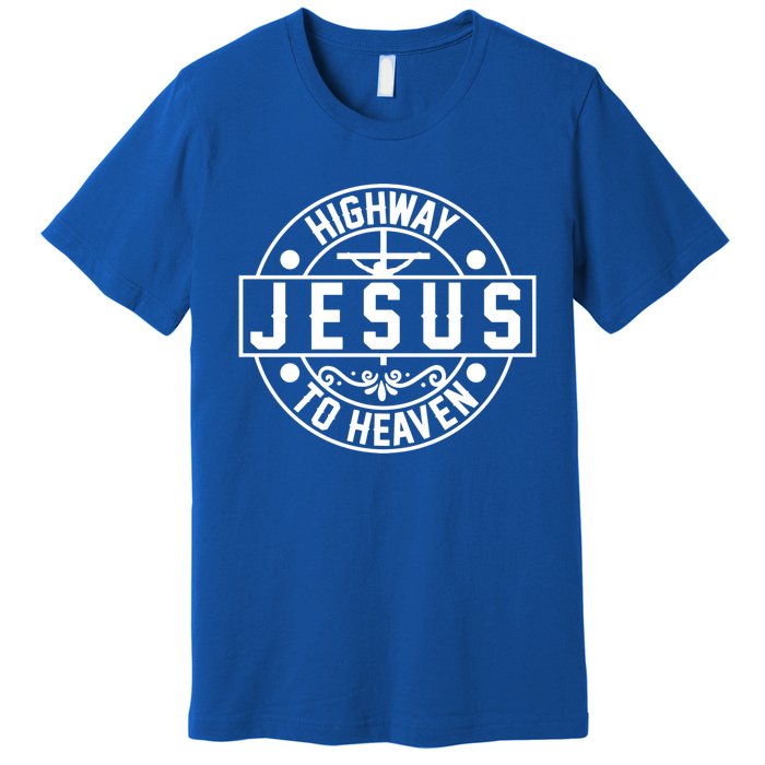 Highway To Heaven Love Jesus Christian Christmas Cool Gift Premium T-Shirt