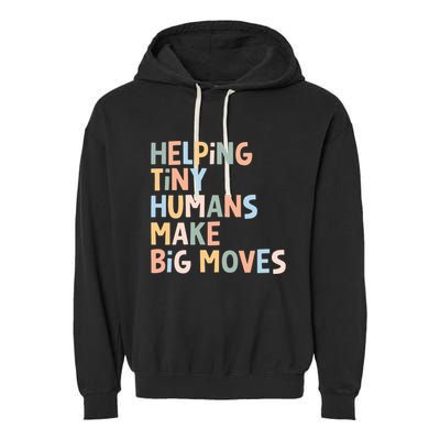 Helping Tiny Humans Make Big Moves Garment-Dyed Fleece Hoodie