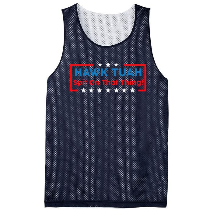 Hawk Tuah Hawk Tuah Funny Hawk Tuah Mesh Reversible Basketball Jersey Tank