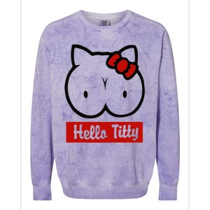 Hello Titty Colorblast Crewneck Sweatshirt