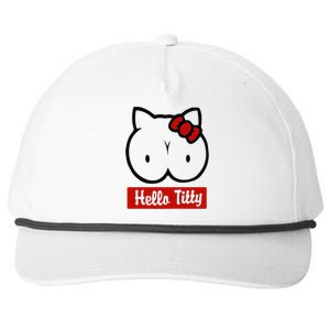 Hello Titty Snapback Five-Panel Rope Hat