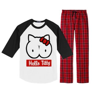 Hello Titty Raglan Sleeve Pajama Set