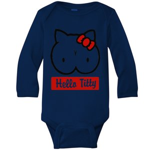 Hello Titty Baby Long Sleeve Bodysuit