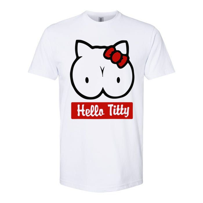 Hello Titty Softstyle CVC T-Shirt