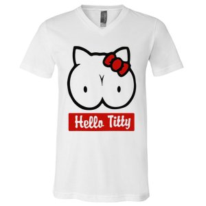 Hello Titty V-Neck T-Shirt