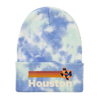 Houston Texas Houston Strong Stripes Baseball Tie Dye 12in Knit Beanie