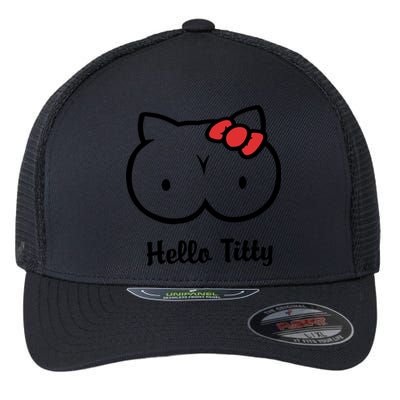 Hello Titty Flexfit Unipanel Trucker Cap