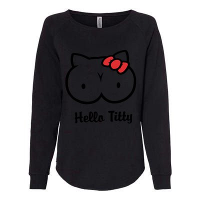 Hello Titty Womens California Wash Sweatshirt