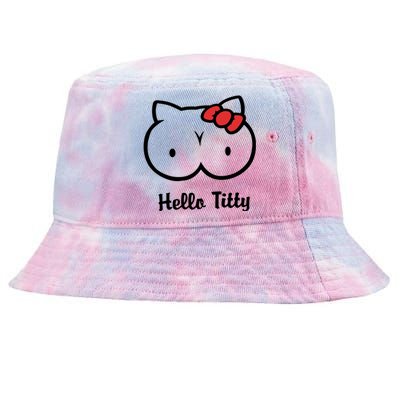 Hello Titty Tie-Dyed Bucket Hat