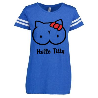 Hello Titty Enza Ladies Jersey Football T-Shirt