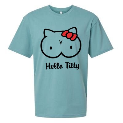 Hello Titty Sueded Cloud Jersey T-Shirt