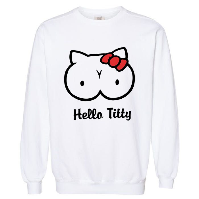 Hello Titty Garment-Dyed Sweatshirt