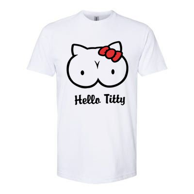 Hello Titty Softstyle CVC T-Shirt