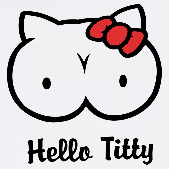 Hello Titty Full-Length Apron With Pockets