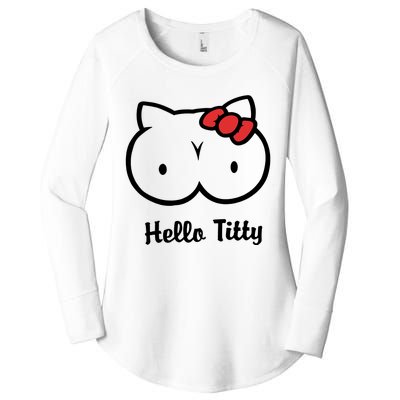 Hello Titty Women's Perfect Tri Tunic Long Sleeve Shirt