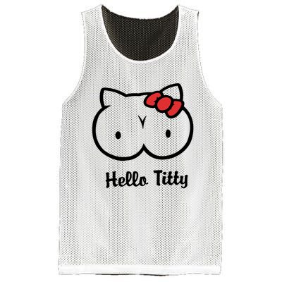 Hello Titty Mesh Reversible Basketball Jersey Tank