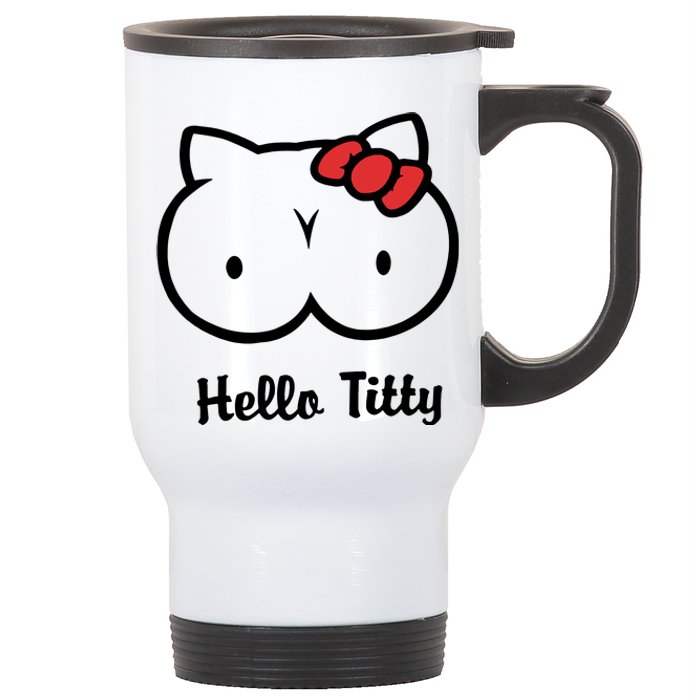 Hello Titty Stainless Steel Travel Mug