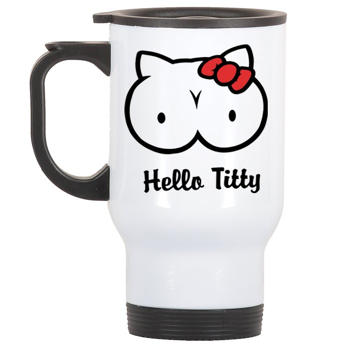 Hello Titty Stainless Steel Travel Mug