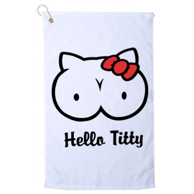 Hello Titty Platinum Collection Golf Towel