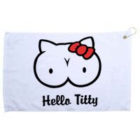 Hello Titty Grommeted Golf Towel